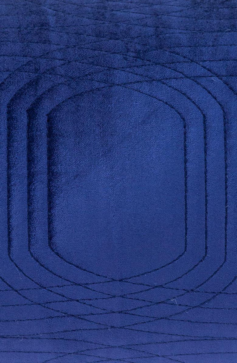 PARKLAND COLLECTION Iphis Topstitched Throw Pillow, Alternate, color, Blue