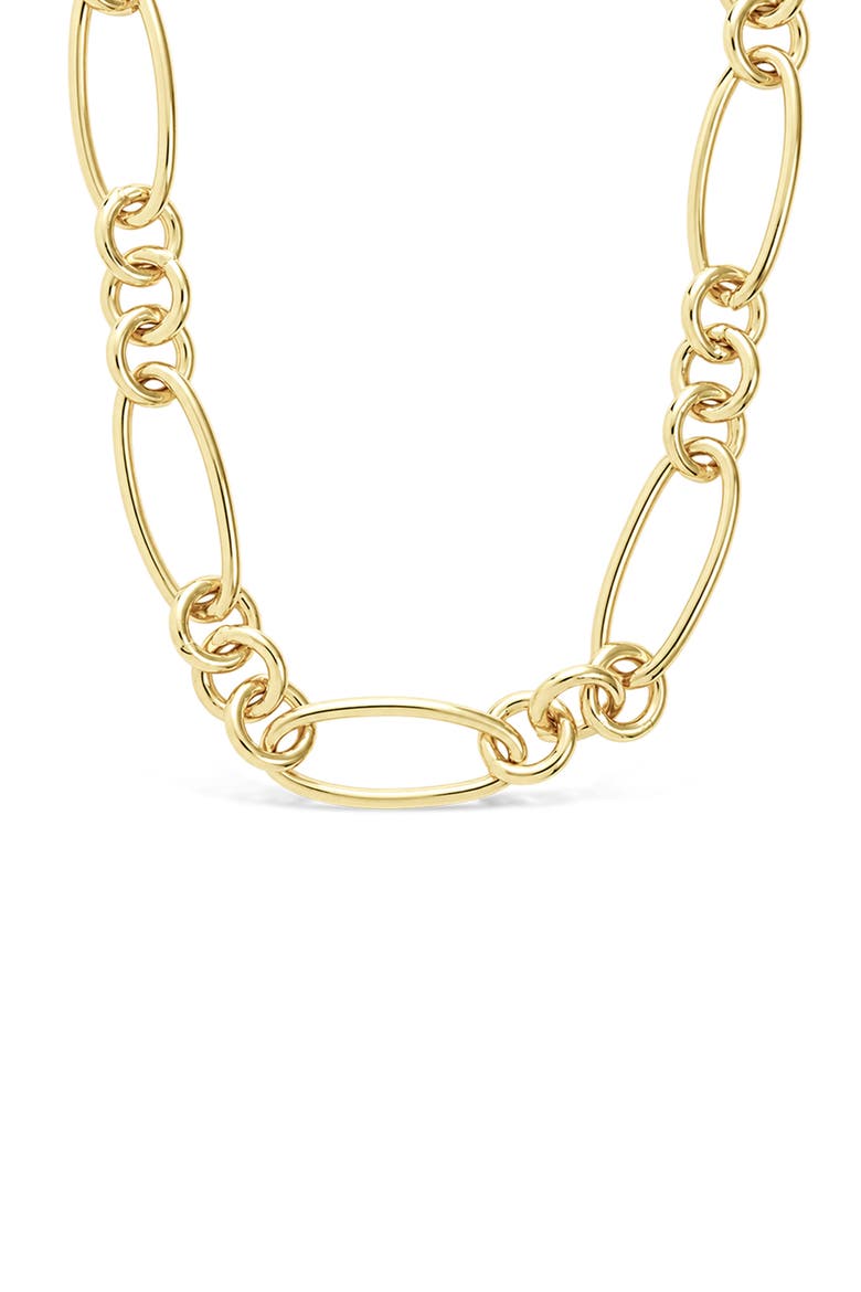 Large Link Necklace, Main, color, GOLD