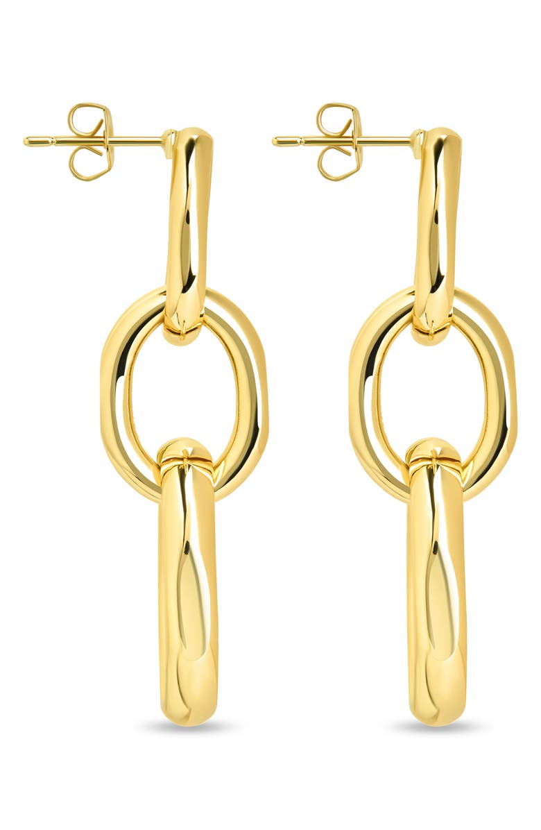 Sterling Forever Rina Chain Link Drop Earrings, Alternate, color, Gold