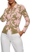 Sanctuary Dreamer Floral Knit Button-Up Shirt