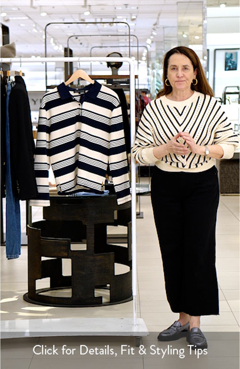 Stripe Relaxed Fit Polo Shirt, sales video thumbnail