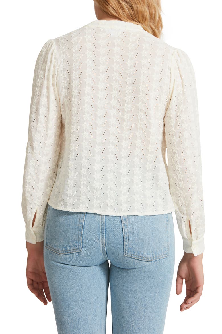 In the Details Embroidered Voile Top, Alternate, color, IVORY