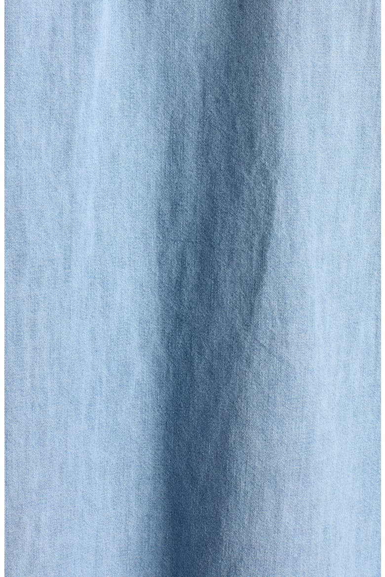 Bleached Denim Camp Shirt, Alternate, color, 4946 LIGHT BLEACH