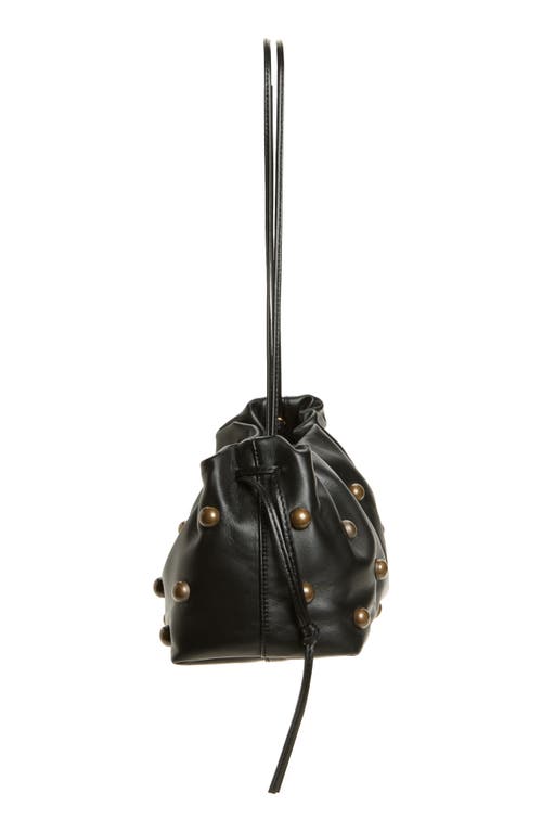 Altuzarra Drawstring Studded Leather Clutch In Multi