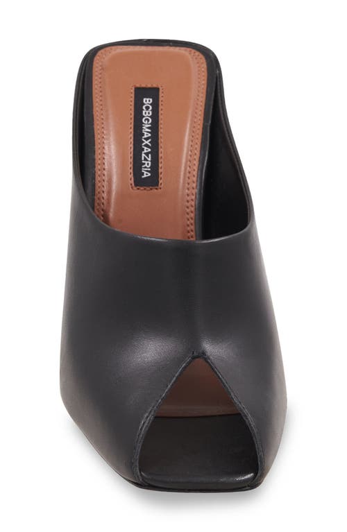 Bcbg Zenith Peep Toe Mule In Black