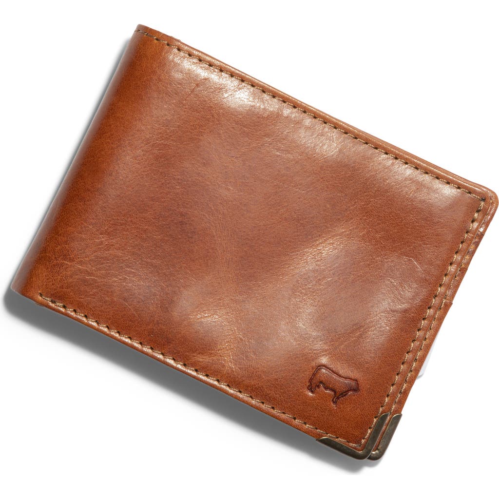 Will Leather Goods The Industrial Leather Bifold Wallet In Brown