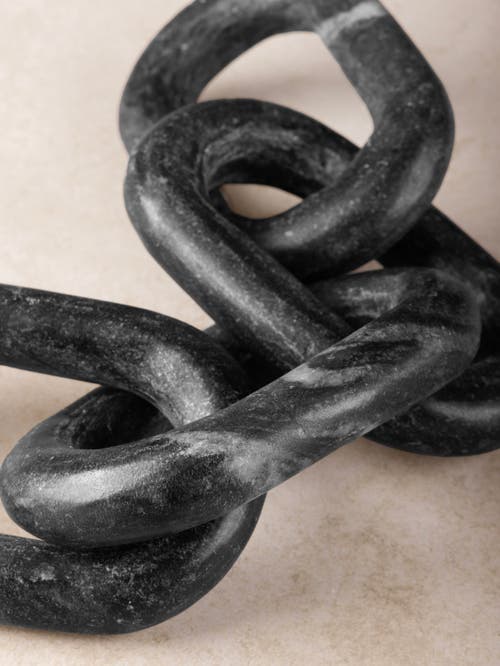 Gauri Kohli Eternity Marble Links Decorative Chain In Black