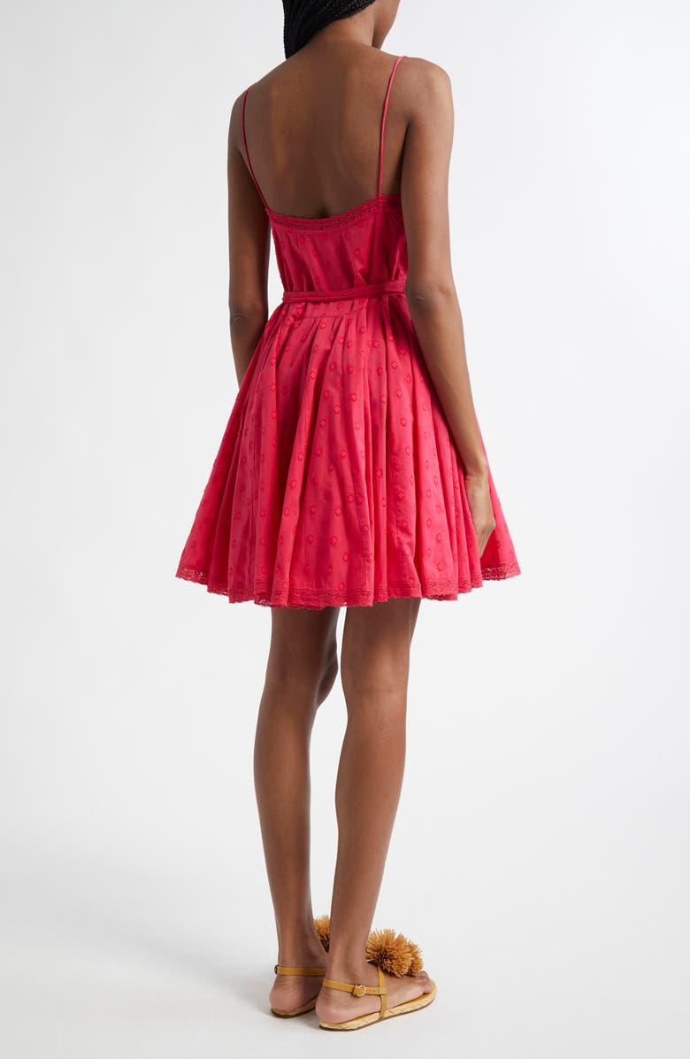 Ulla Johnson Beatriz Dot Jacquard Cotton Dress, Alternate, color, Cosmos