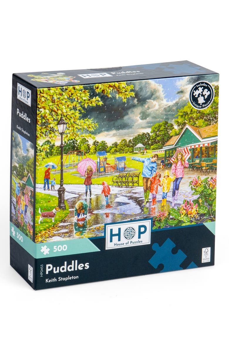 The House of Puzzles Puddles 500-Piece Jigsaw Puzzle, Main, color, 