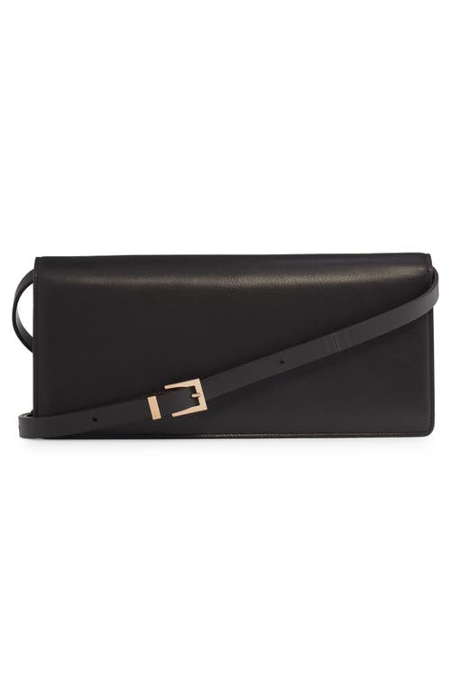 Tom Ford Leather East/west Shoulder Bag In Black