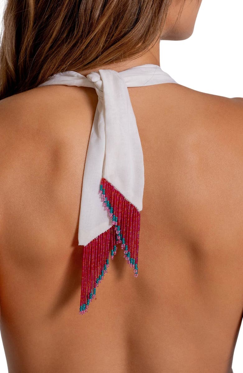 Cosita Linda Floral Print Halter Maxi Dress, Alternate, color,