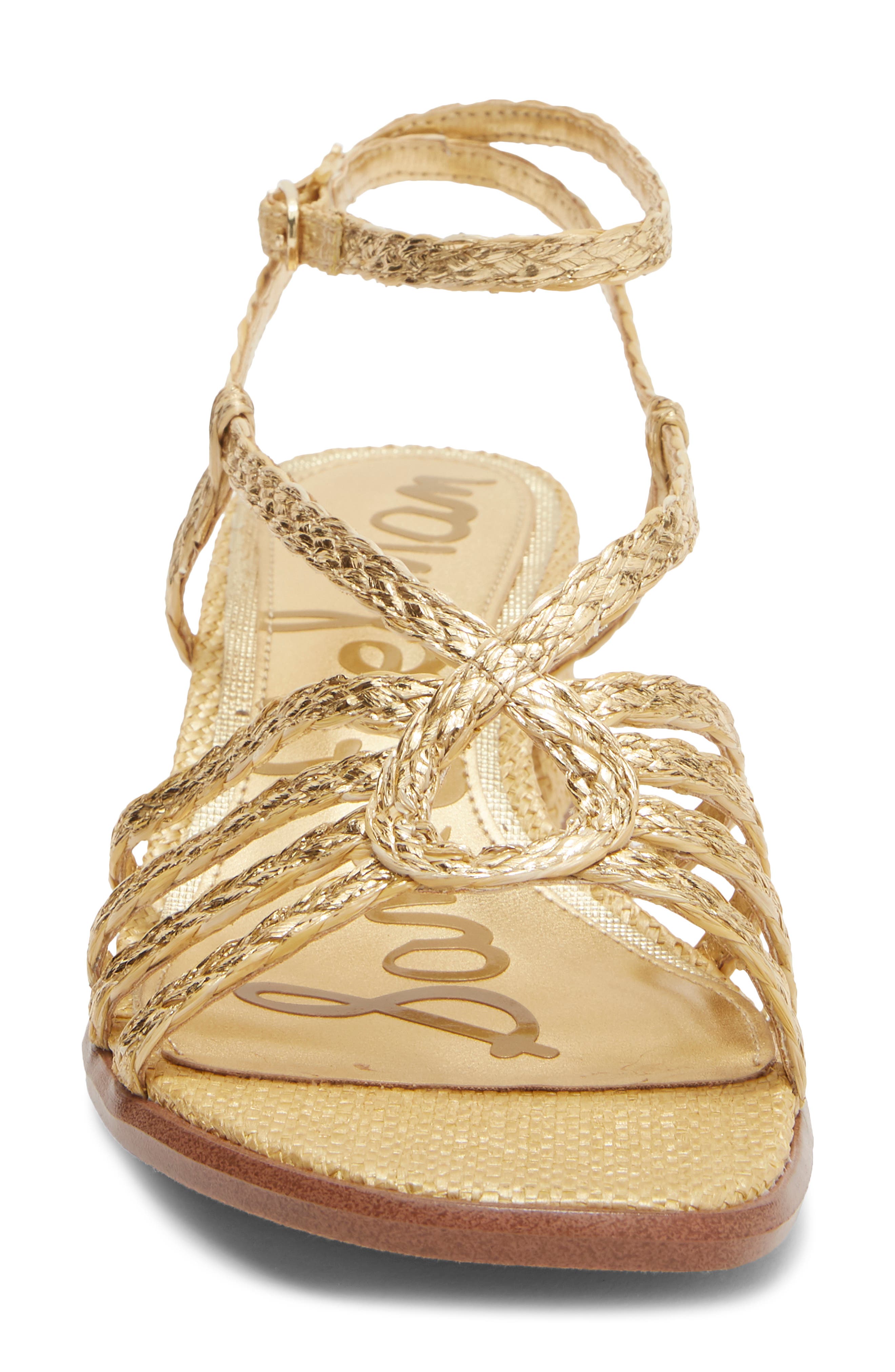 Fletcher Strappy Sandal, Alternate, color, AMBER GOLD