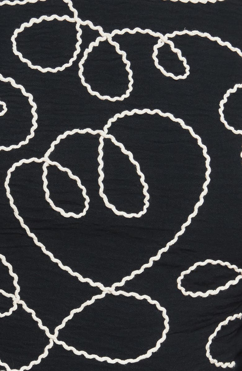 FLYING TOMATO Long Sleeve Woven Top, Alternate, color, Black