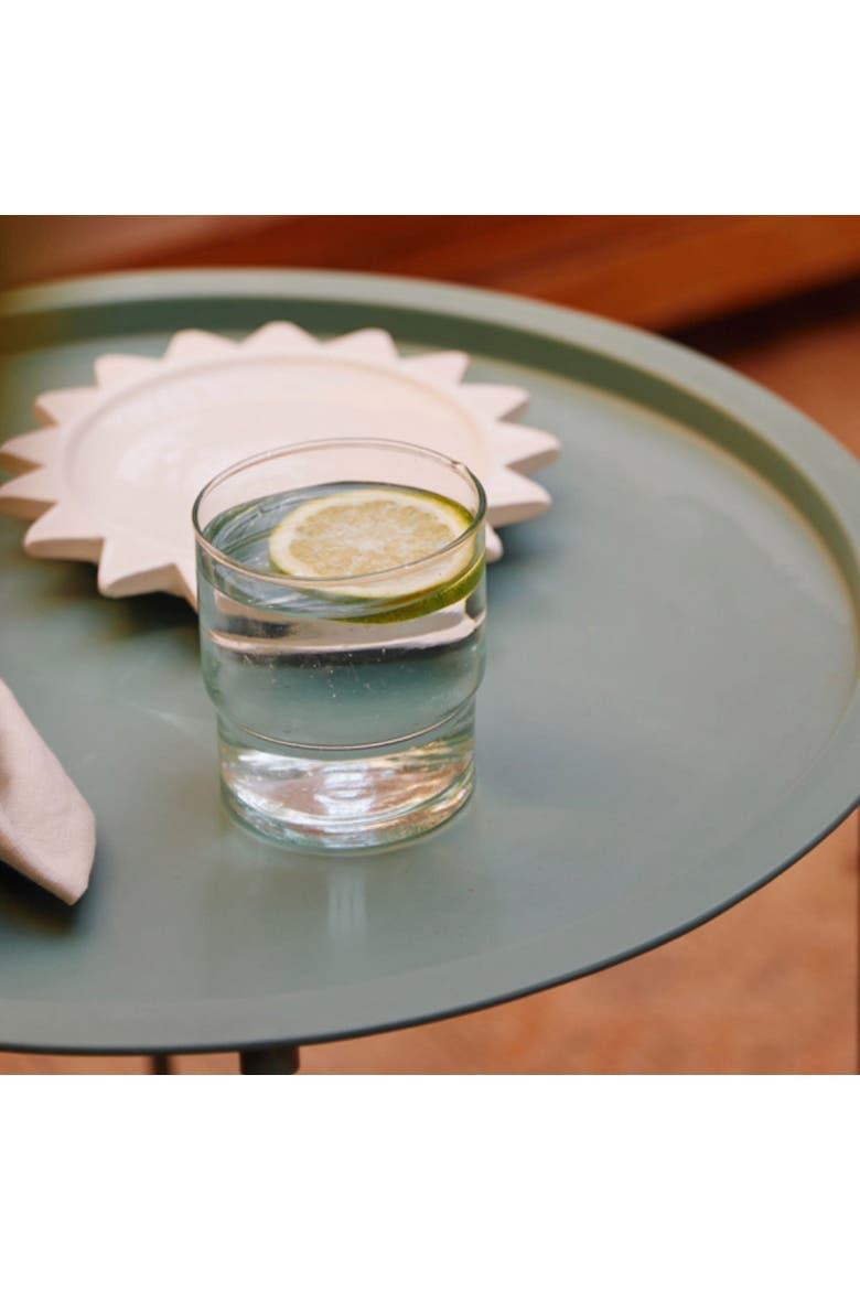 Moroccan Handcrafted Column Glass, Alternate, color, Clear