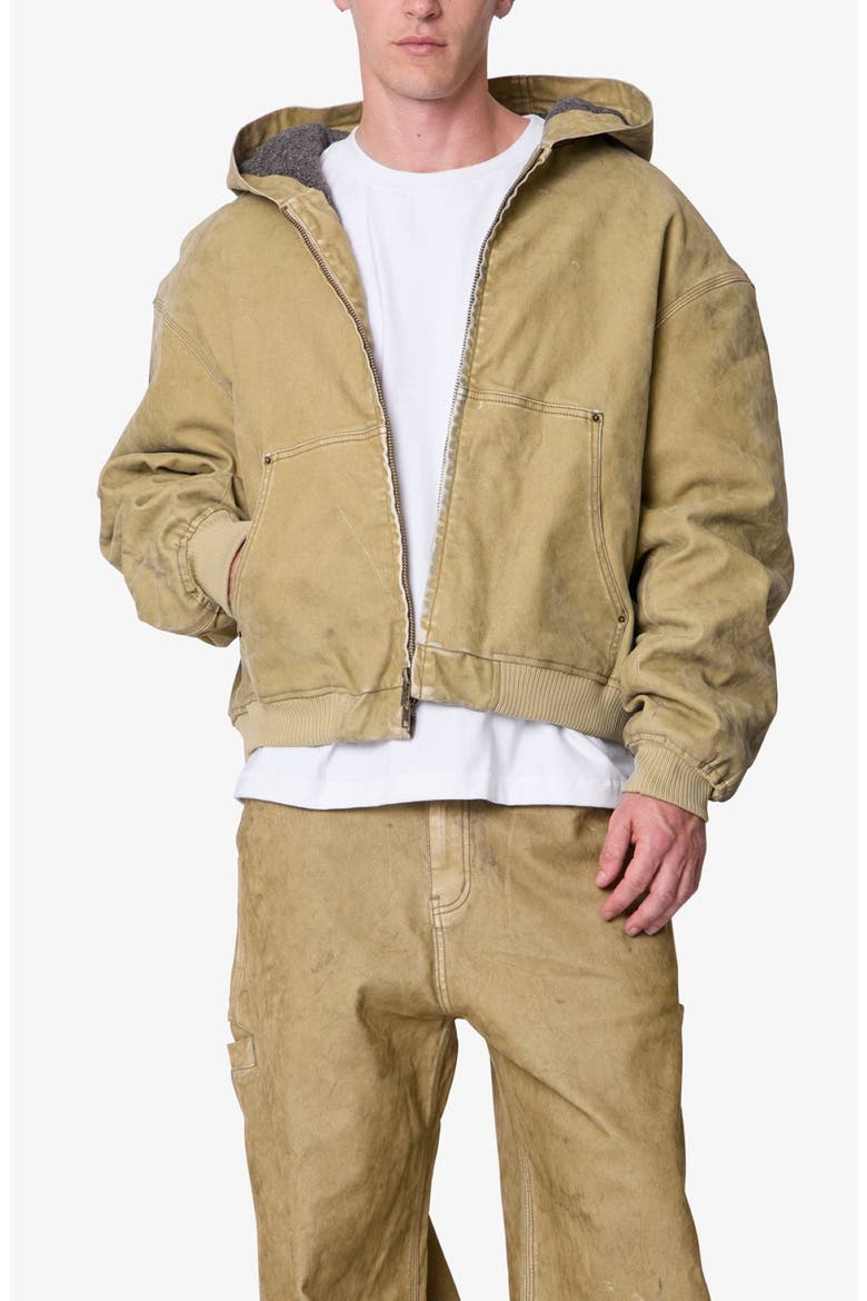 Stretch Cotton Work Jacket, Alternate, color, TAN