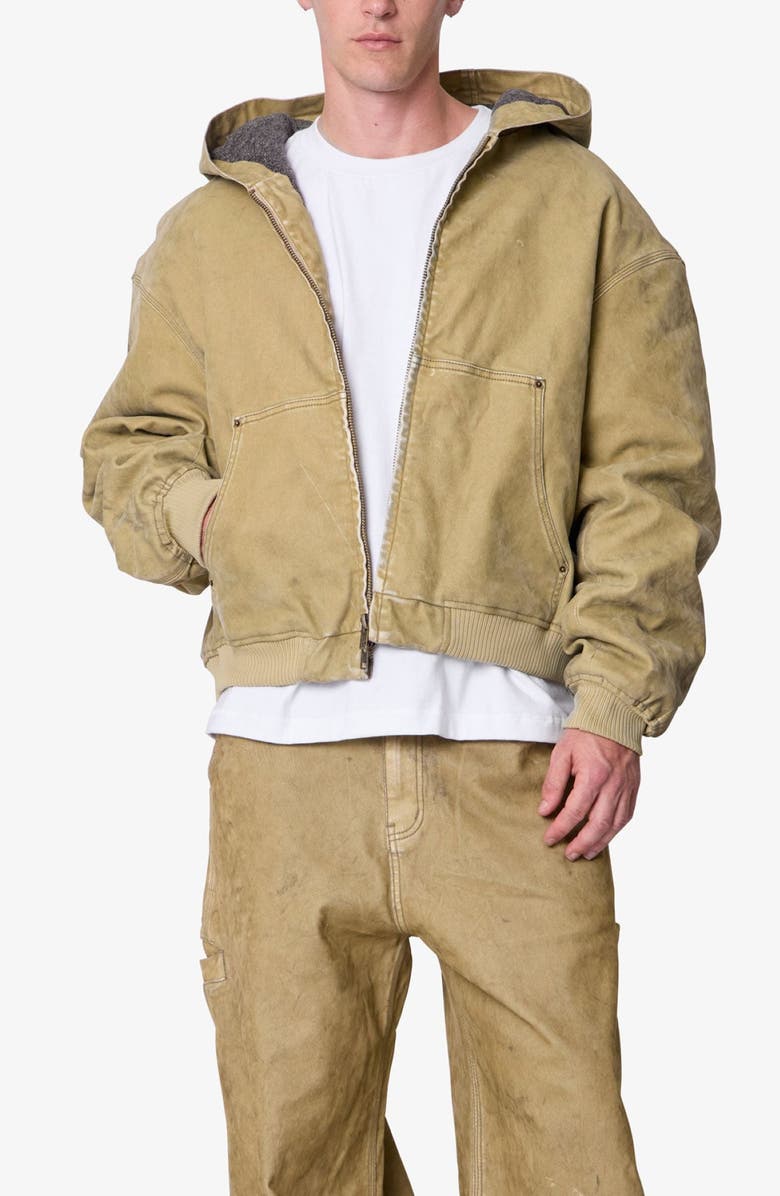 mnml Stretch Cotton Work Jacket, Alternate, color, Tan