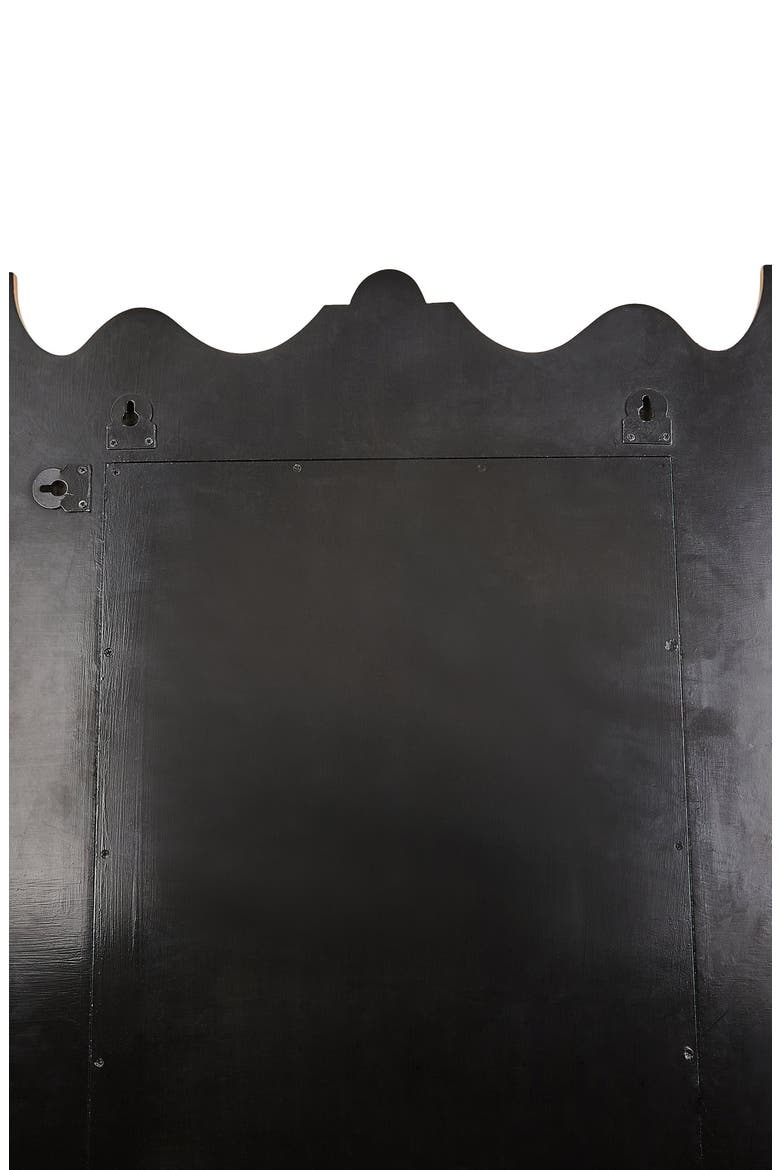 Courtly Check Large Wall Mirror, Alternate, color, BLACK