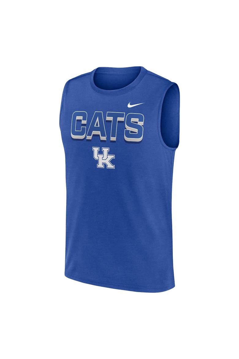 Men's Nike Royal Kentucky Wildcats Primetime Tricode Legend Performance Tank Top, Alternate, color, Royal