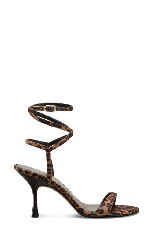 Stuart Weitzman Nudist Wrap 85 Sandal In Animal Print