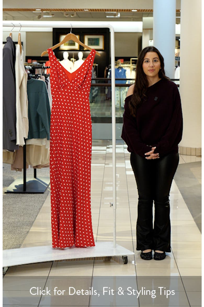 Nellie Polka Dot Maxi Dress video