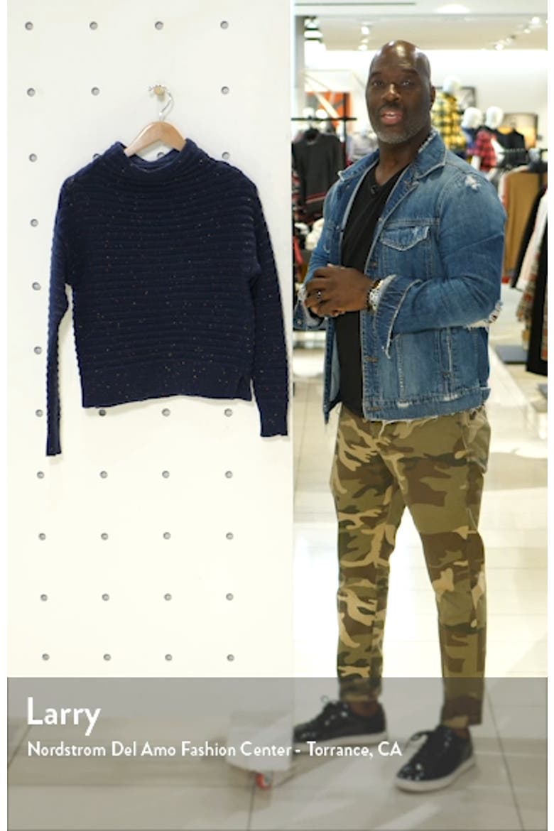 Speckled Ottoman Turtleneck Sweater video