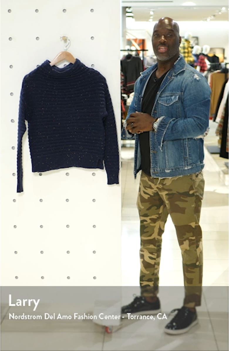 Speckled Ottoman Turtleneck Sweater, sales video thumbnail