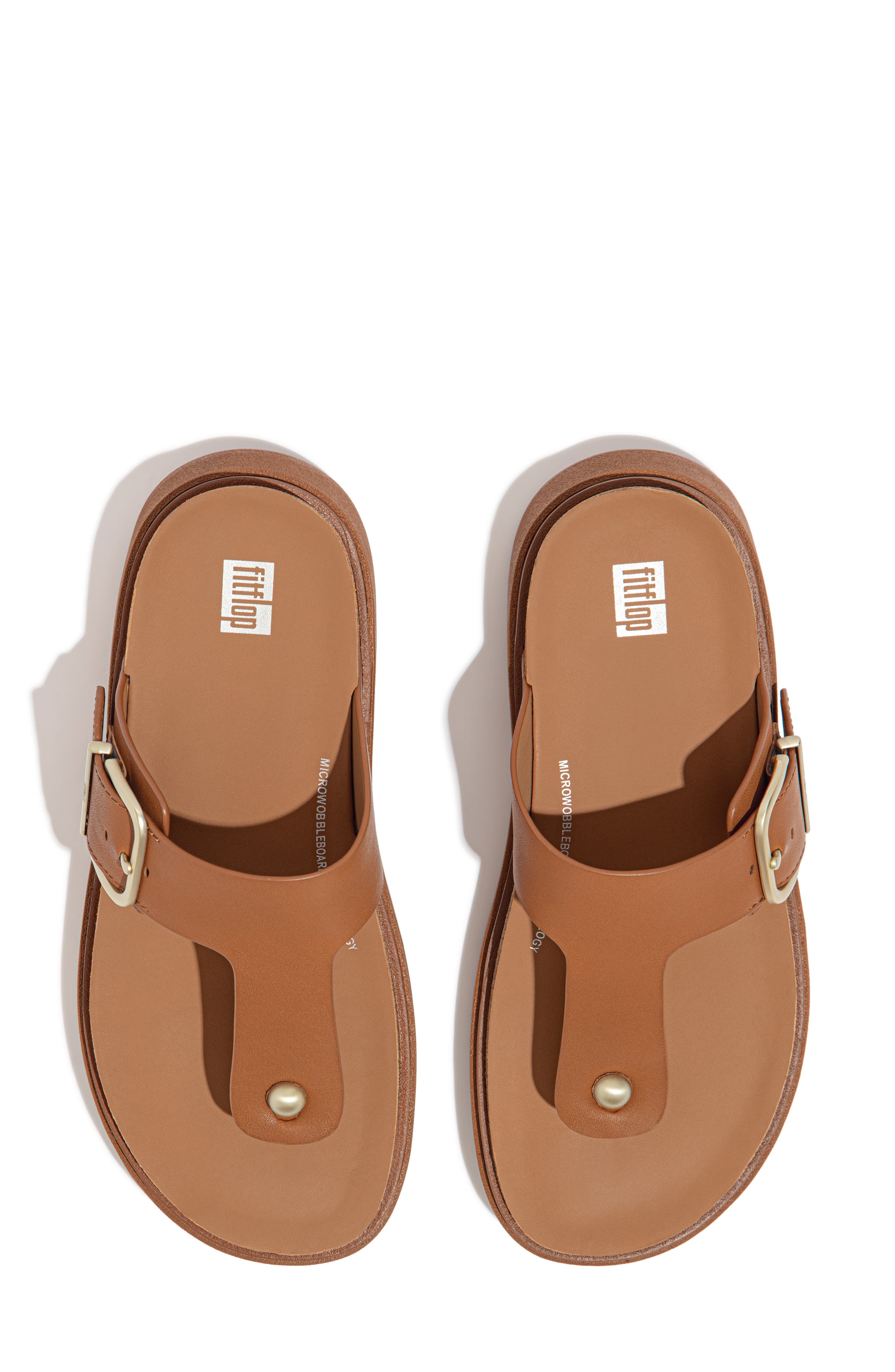 FitFlop Gen-FF Buckle Platform Flip Flop, Alternate, color, Light Tan