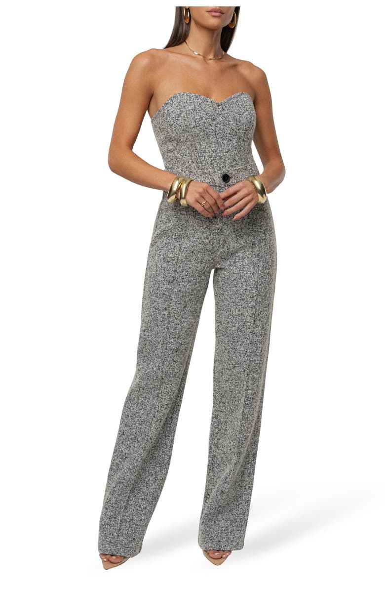 JLUXLABEL Stay Sharp Tweed Trouser, Alternate, color, Light Grey