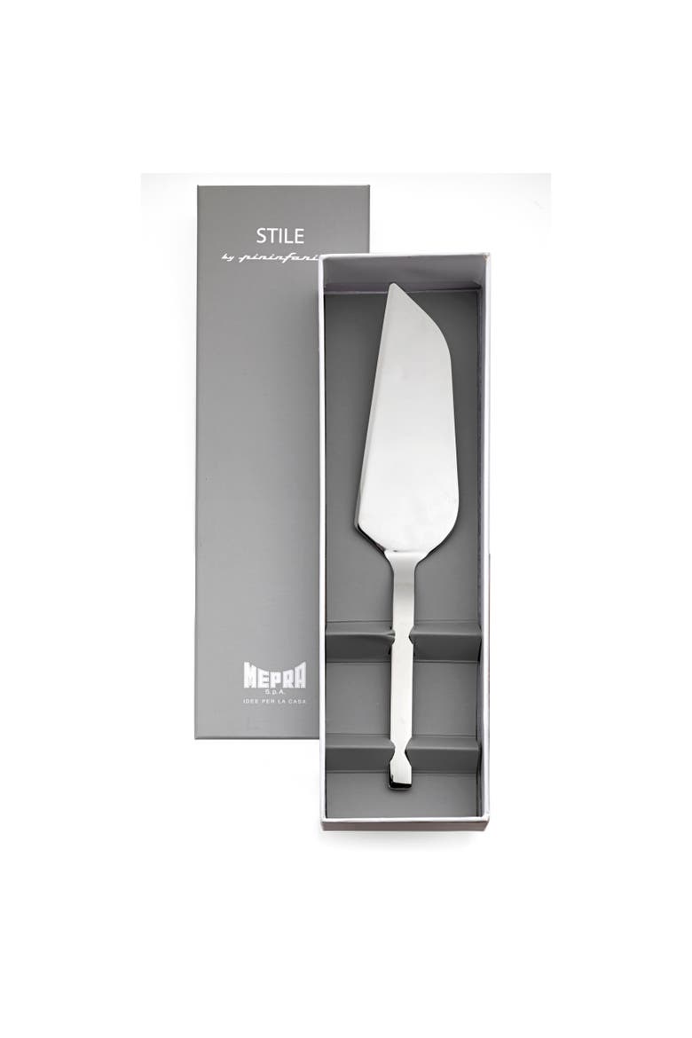 Stile By Pininfarina Cake Server, Main, color, Silver