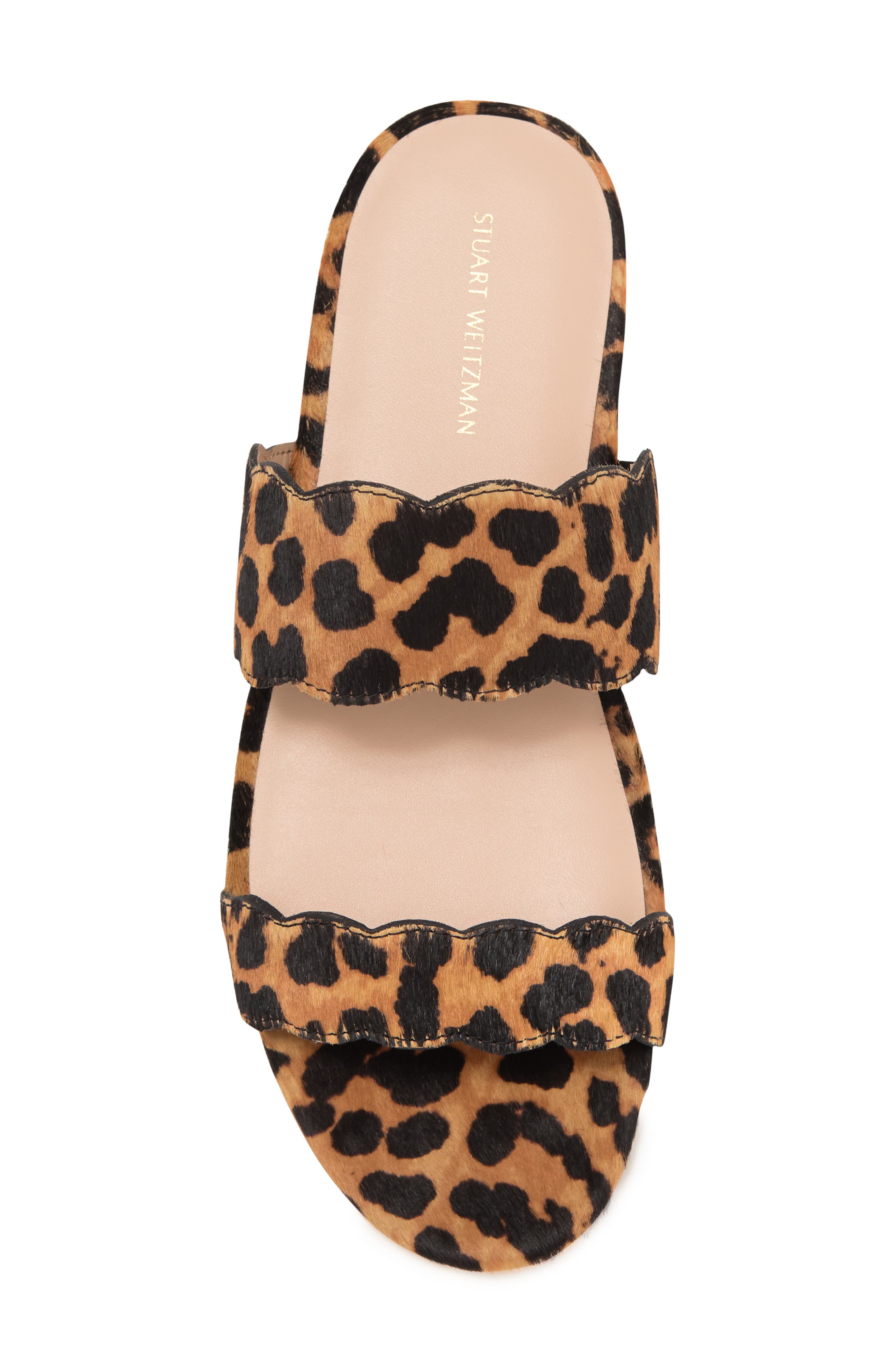 Stuart Weitzman Santorini Scallop Slide Sandal, Alternate, color, 