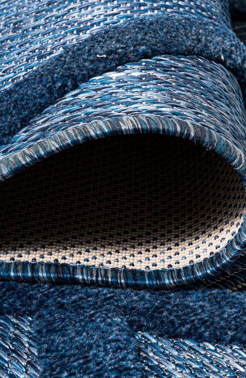 Jonathan Y Salines Diamond Trellis Indoor/outdoor Area Rug In Blue