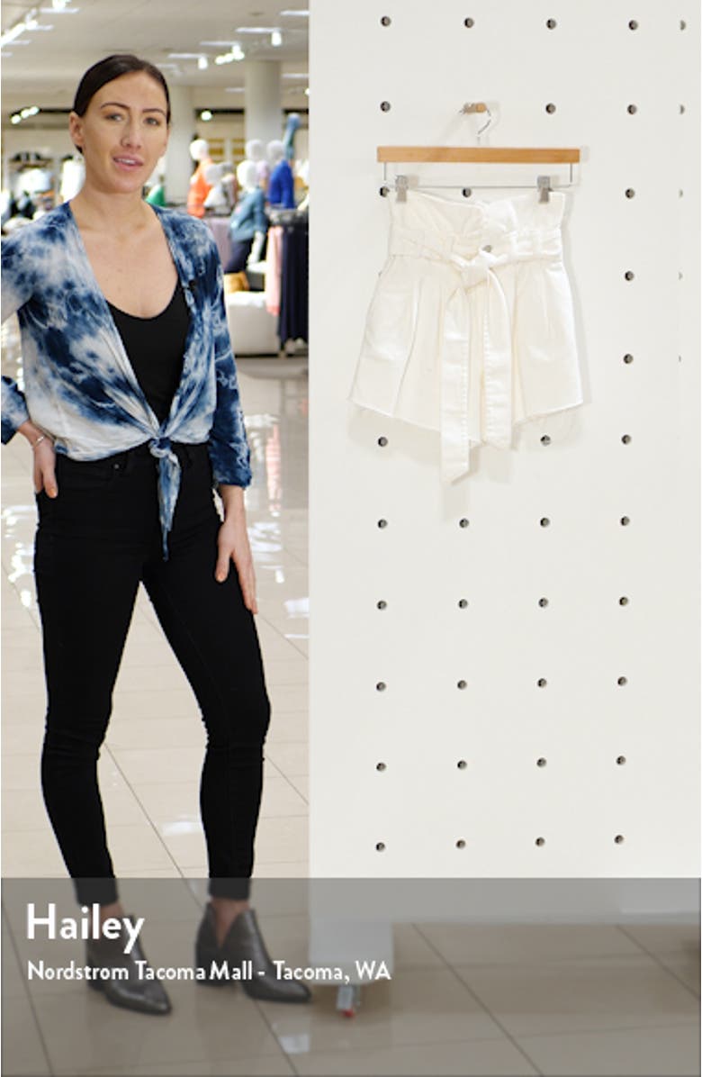 Paperbag Waist Belted Shorts, sales video thumbnail