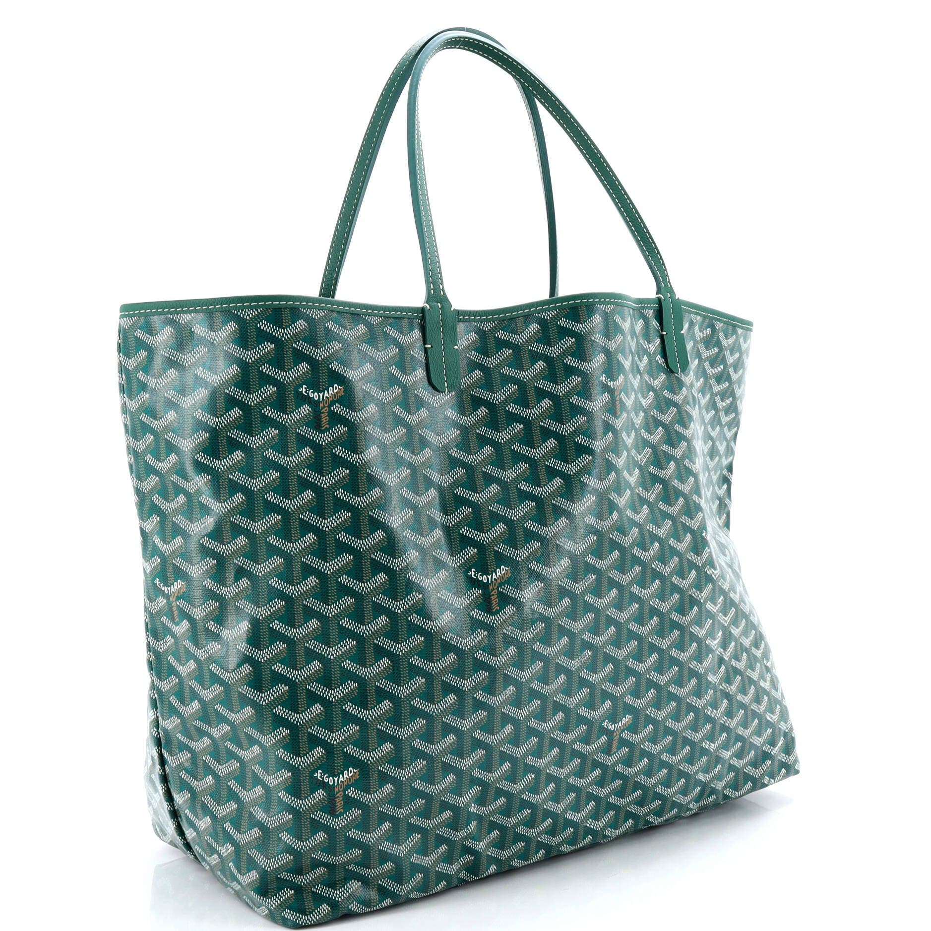 Pre-Owned Goyard Saint Louis Tote Coated Canvas GM, Alternate, color, Green