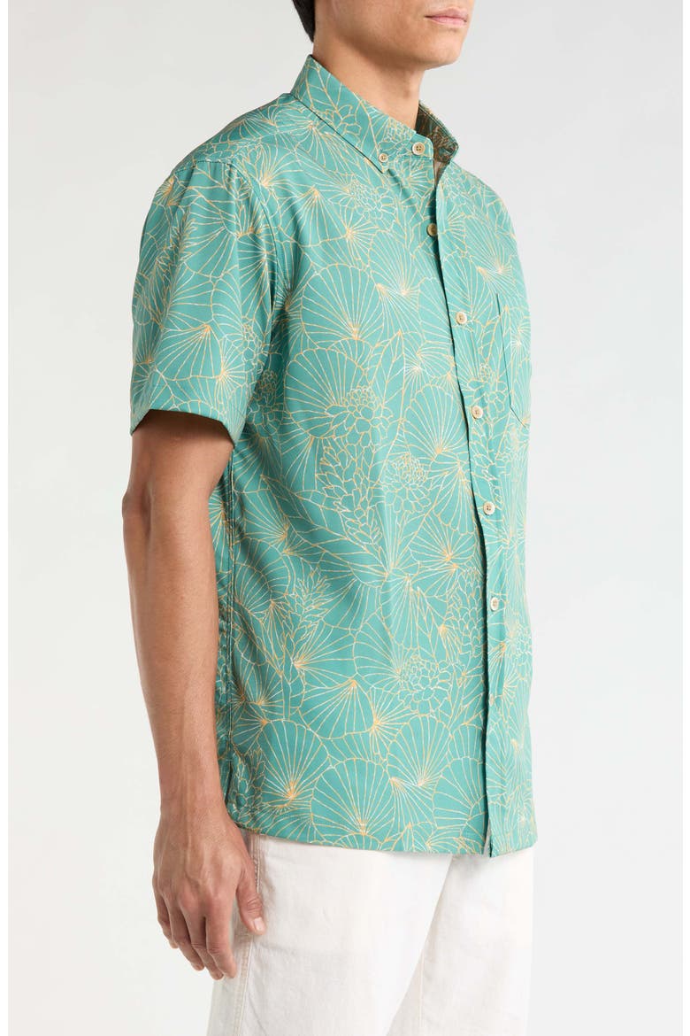 Ginger Lines Short Sleeve Shirt, Alternate, color, POND