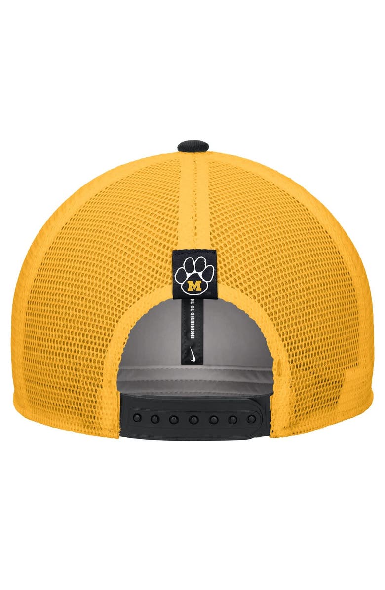 Nike Men's Nike Black Missouri Tigers Vintage Arch Rise Performance Trucker Adjustable Hat, Alternate, color, Black