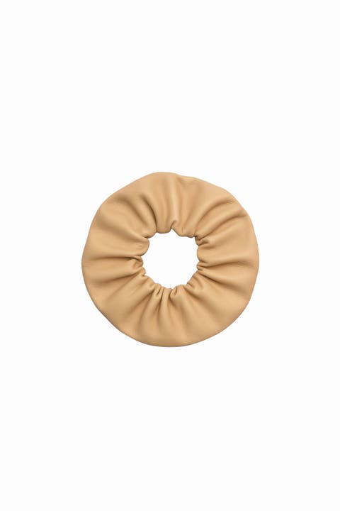 Leather Scrunchie