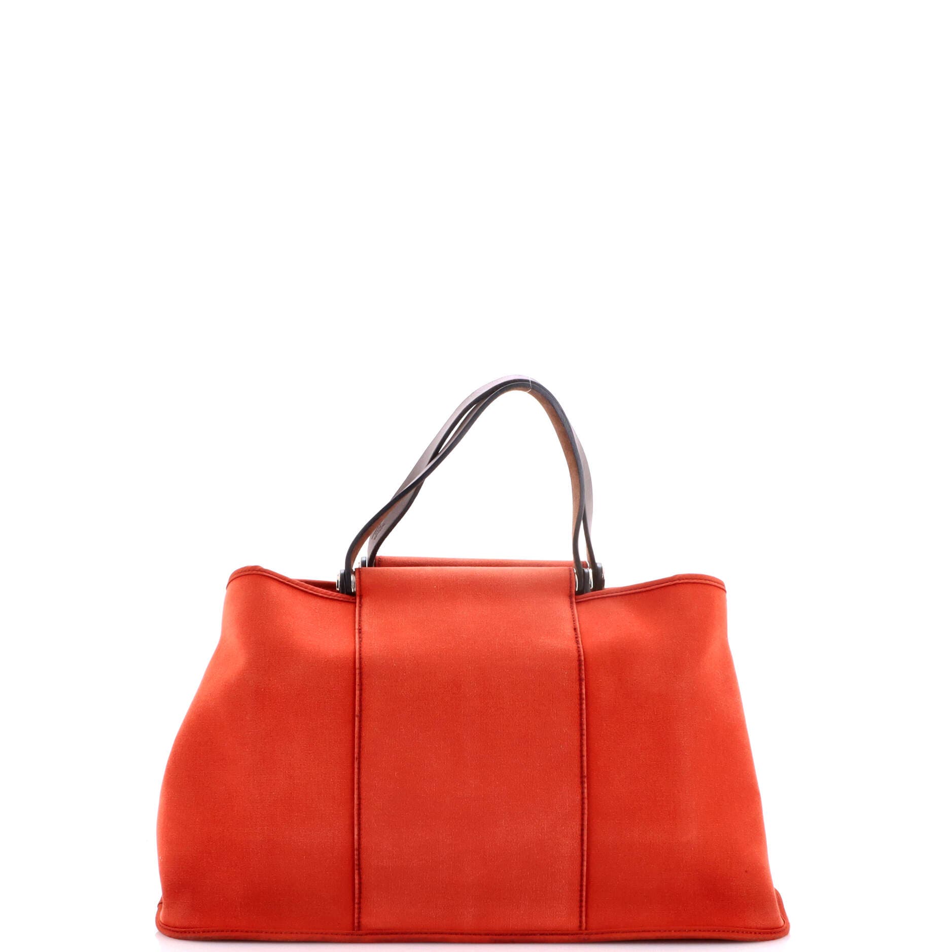 Pre-Owned Hermes Cabag Elan Toile and Leather 39, Alternate, color, Brique