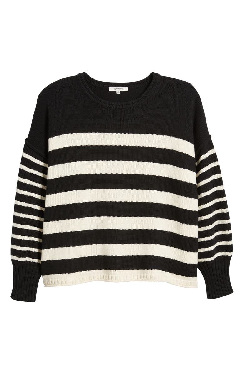 Madewell Conway Mixed Stripe Pullover, Alternate, color,