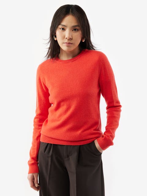 CLAUDIE PIERLOT Orange Cashmere Crewneck store