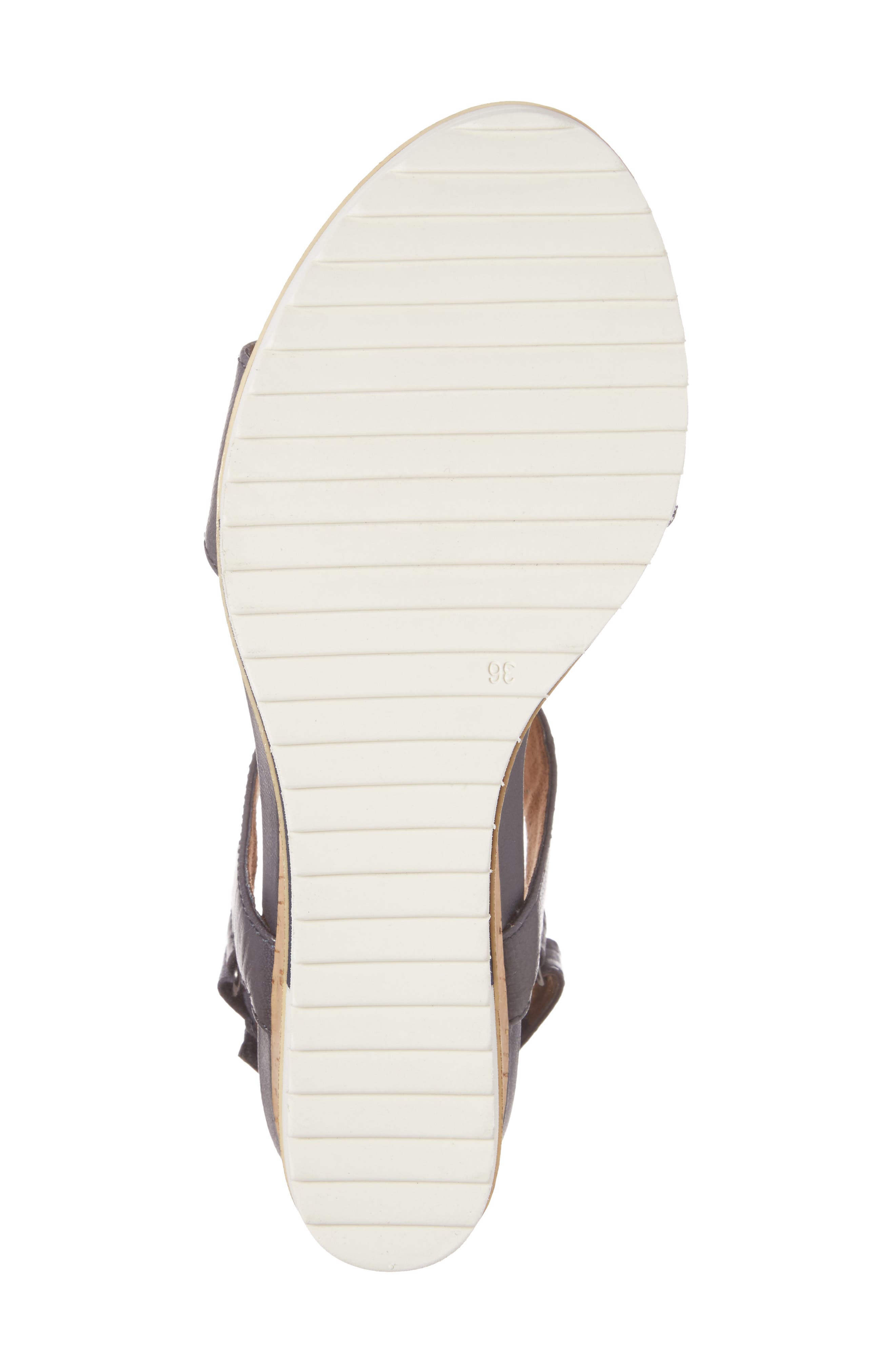 'Alis' Lug Sole Wedge Sandal, Alternate, color, NAVY LEATHER