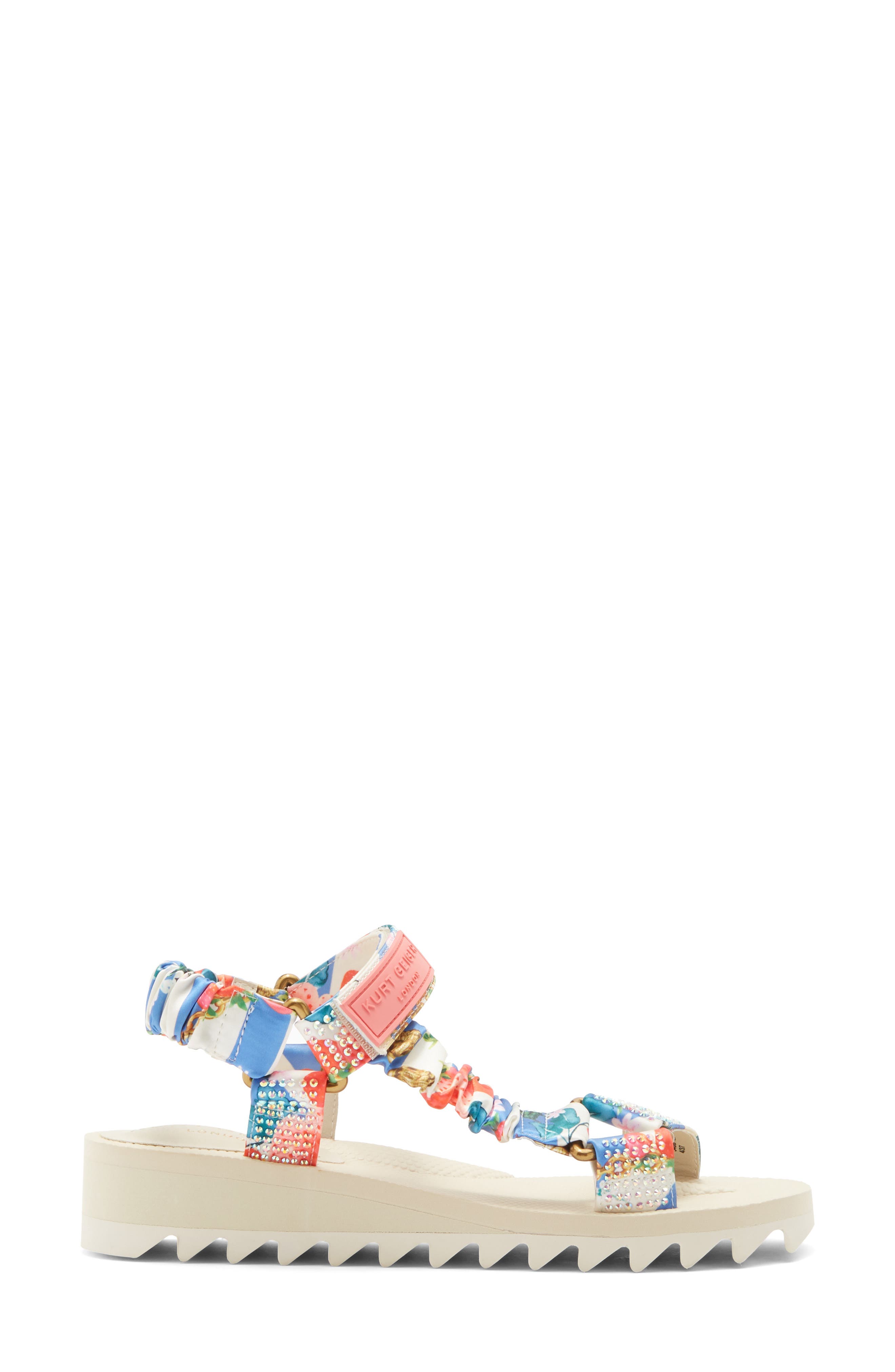 Kurt Geiger London Orion Double Strap Sandal, Alternate, color, White/ Oth
