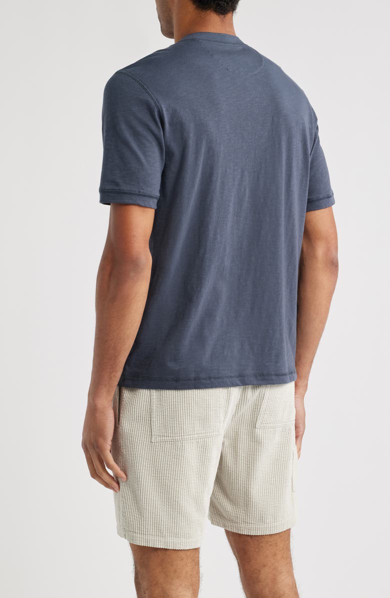 Faherty Sunwashed Organic Cotton Henley, Alternate, color, Dune Navy