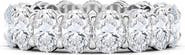 HauteCarat Oval Cut Lab Created Diamond Eternity Band