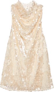 Altuzarra Sleary Sequin Cowl Neck Top