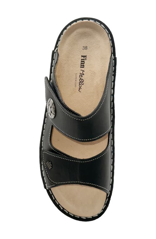 Finn Comfort Moorea Slide Sandal In Black