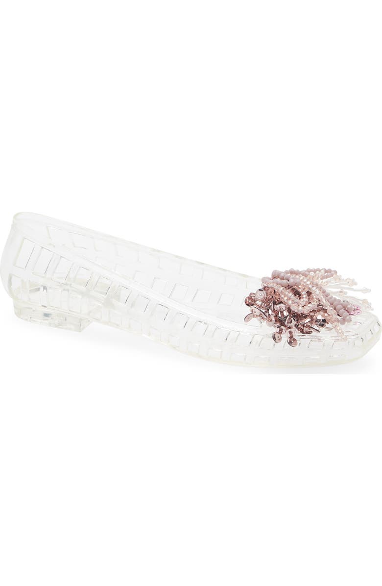 HEAVENLY JELLY Dazzla Jelly Ballet Flat, Main, color, Clear