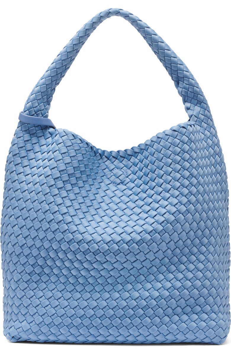 DKNY Giselle Woven Nylon Hobo, Main, color, Liberty Sky