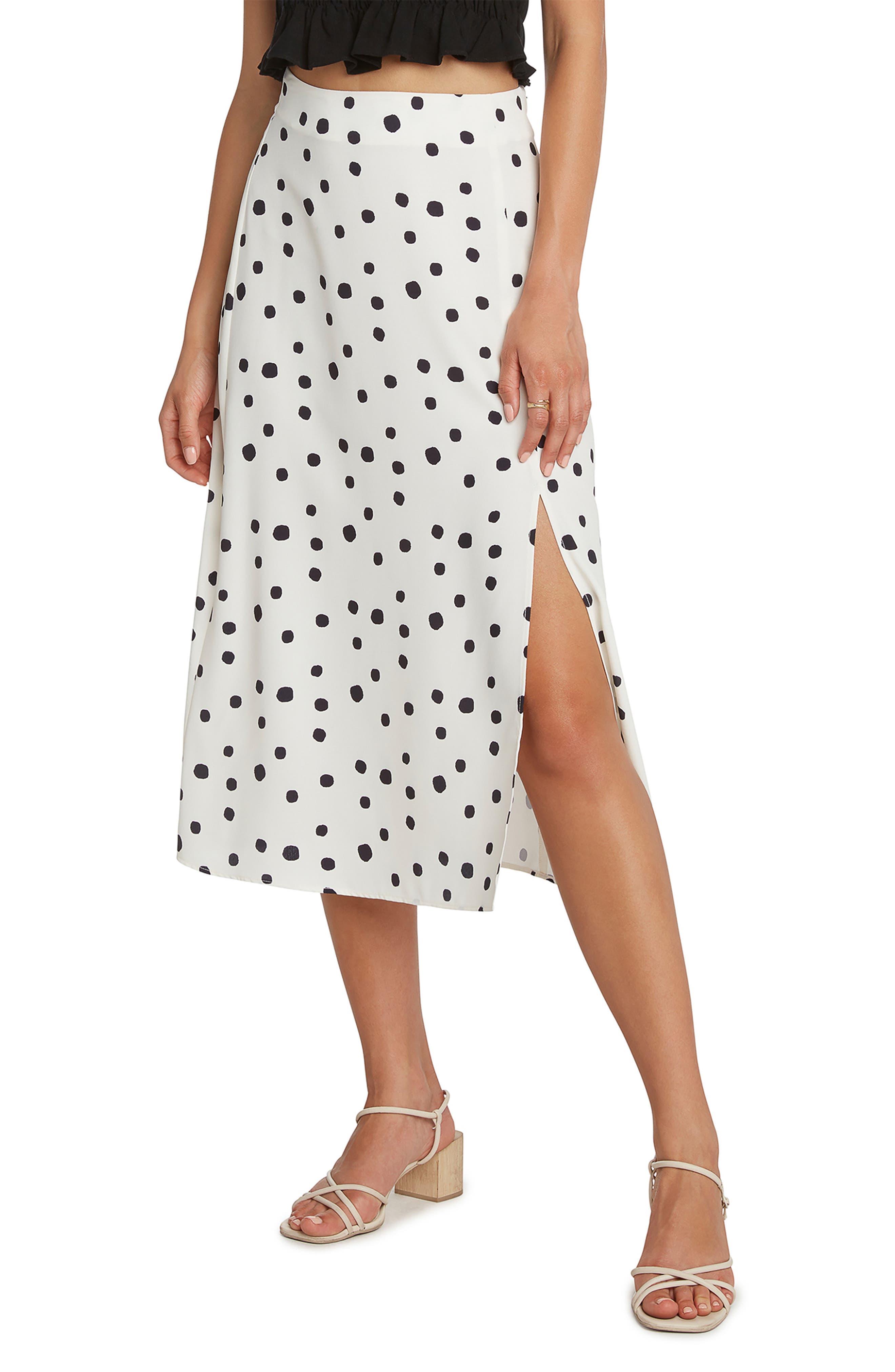 Dede Polka Dot Midi Skirt