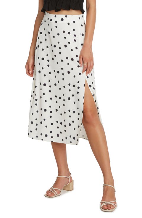 Dede Polka Dot Midi Skirt