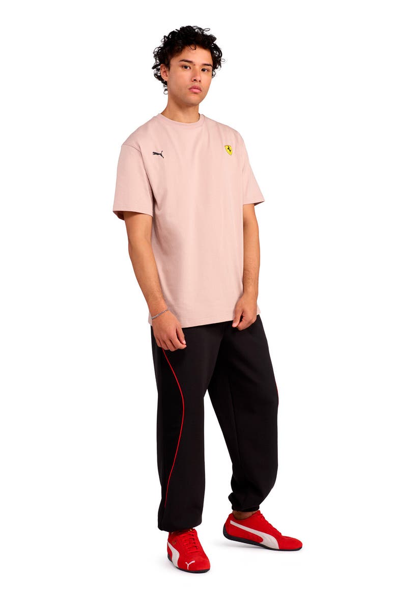 Scuderia Ferrari Speed Cotton Graphic T-Shirt, Alternate, color, ROSE LATTE